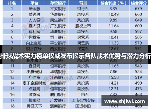 排球战术实力榜单权威发布揭示各队战术优势与潜力分析